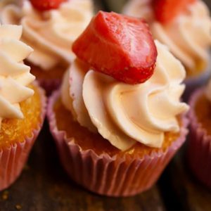 Mini Cupcake Erdbeere